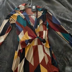 Fashion Nova Colorblock Dress